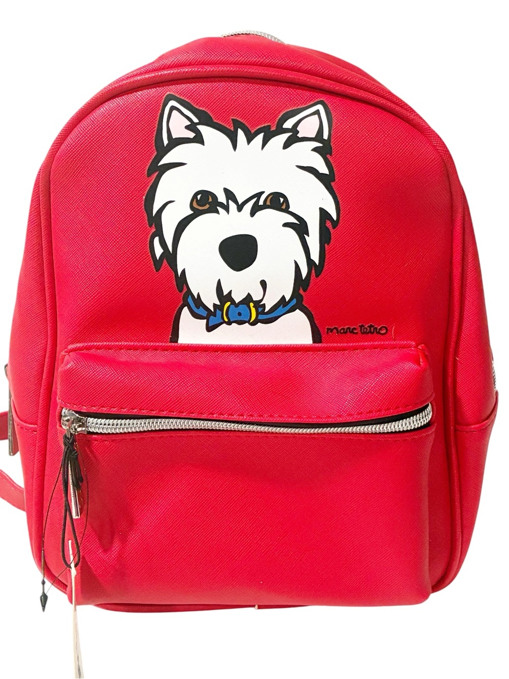 Marc Tetro Westie Dog Red Mini Backpack PVC Backpack Bag NEW